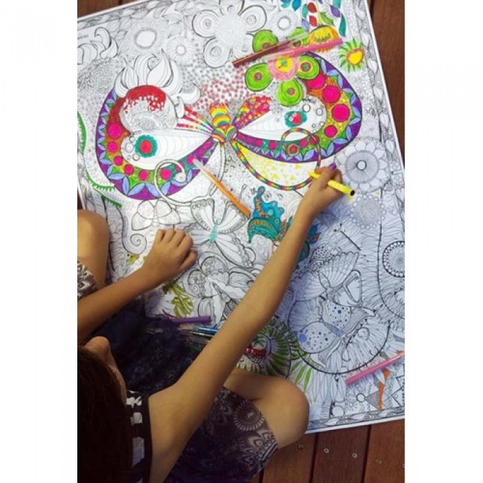 ColourAway 'In A Native Garden' Colouring In Poster Kit