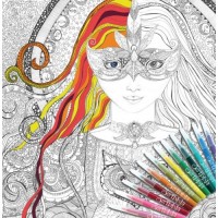 ColourAway 'Magician's Daughter' Colouring In Poster Kit