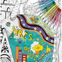 ColourAway 'On My Travels' Colouring In Poster Kit