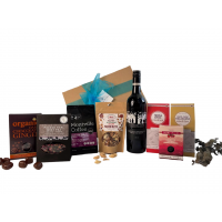 Organic Premium Food & Red Wine Gift Hamper Large