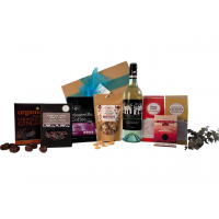 Organic Premium Food & White Wine Gift Hamper (Large)