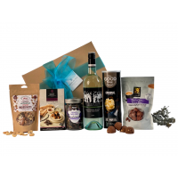 Organic Premium White Wine & Snacks Gift Hamper (Small)