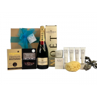 Pamper Hamper with Champagne & Natural Bath Products