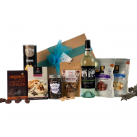 Premium Food & Organic White Wine Gift Hamper (Medium)