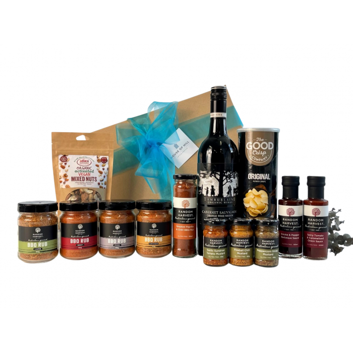 Organic Red Wine & BBQ Gift Hamper (Large)