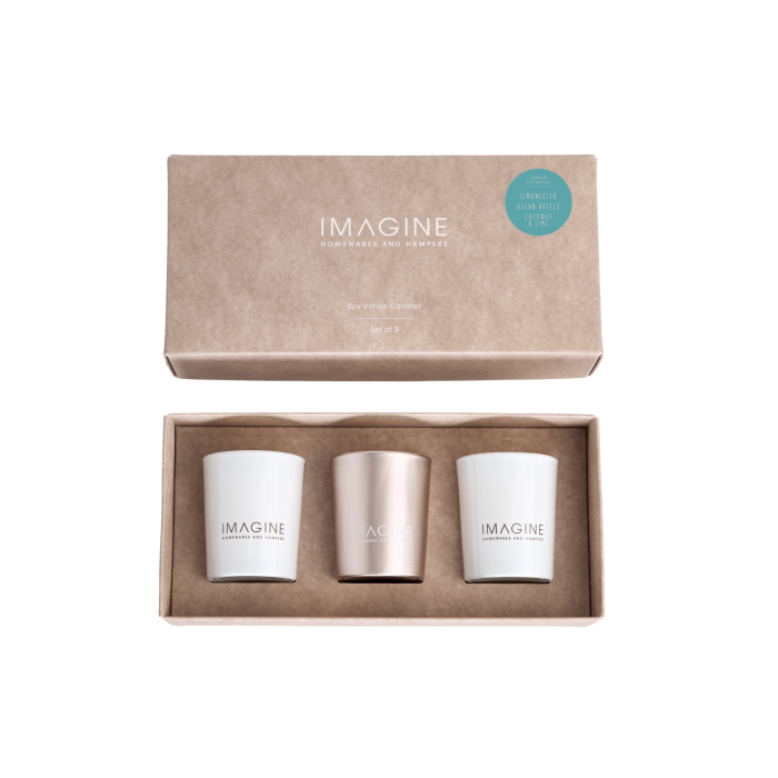 Votive Candle Set - Limoncello, Ocean Breeze, Coconut & Lime